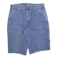 CARHARTT Mens Denim Blue Casual Shorts XL W38 Workwear Pockets Rugged