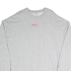 PUMA Womens Grey Sweatshirt Crew Neck XL Cotton Blend Casual Logo Printed