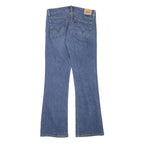 LEVI'S Womens Blue Regular Flared Denim Medium W28 L29 Classic Cotton Blend Zip