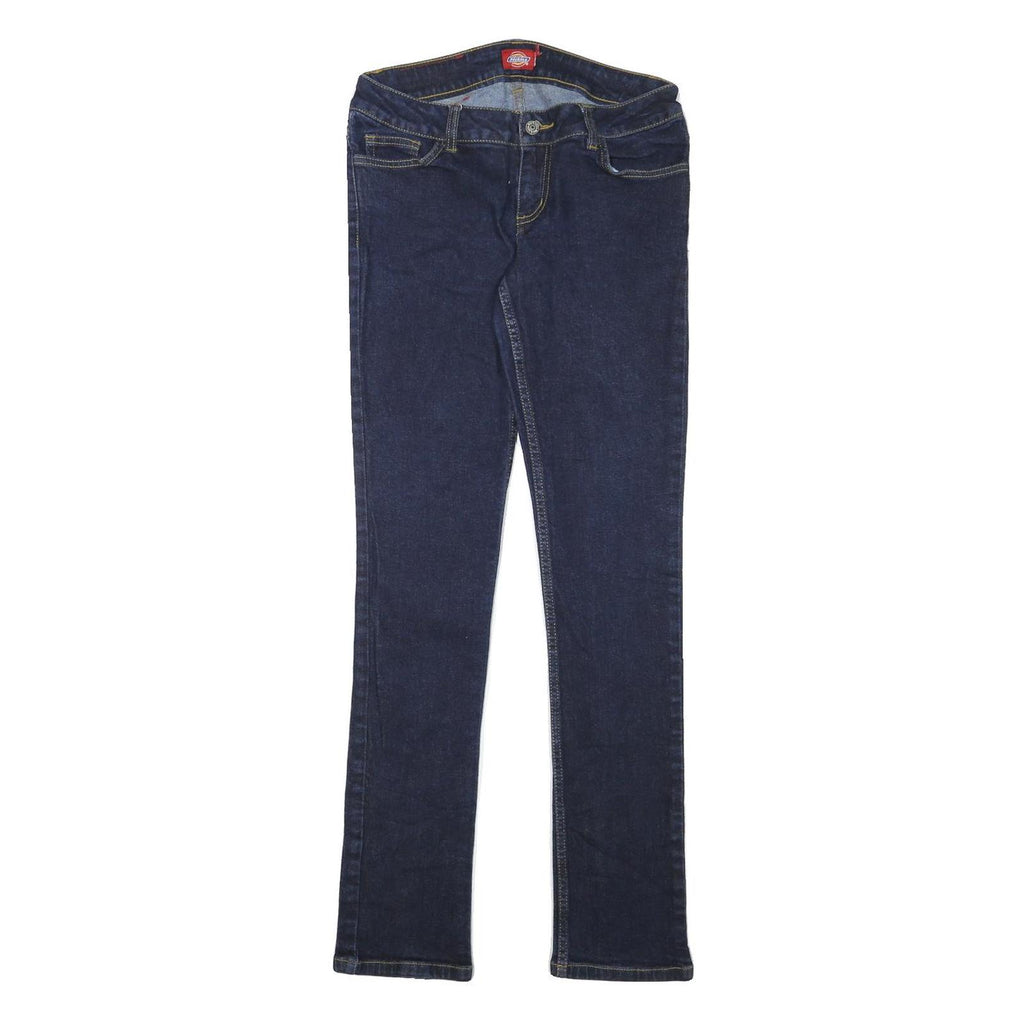 DICKIES Womens Jeans Blue Slim Skinny Denim Medium W29 L31 Slim Fit Zip