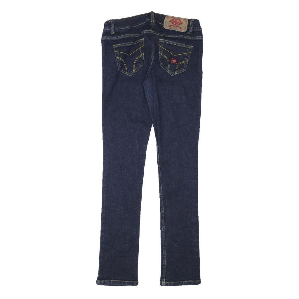 DICKIES Womens Jeans Blue Slim Skinny Denim Medium W29 L31 Slim Fit Zip