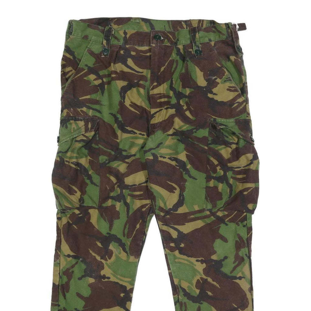 SUPERCRAFT GARMENTS Mens Cotton Blend Slim Camouflage Cargo Trousers W32 L29