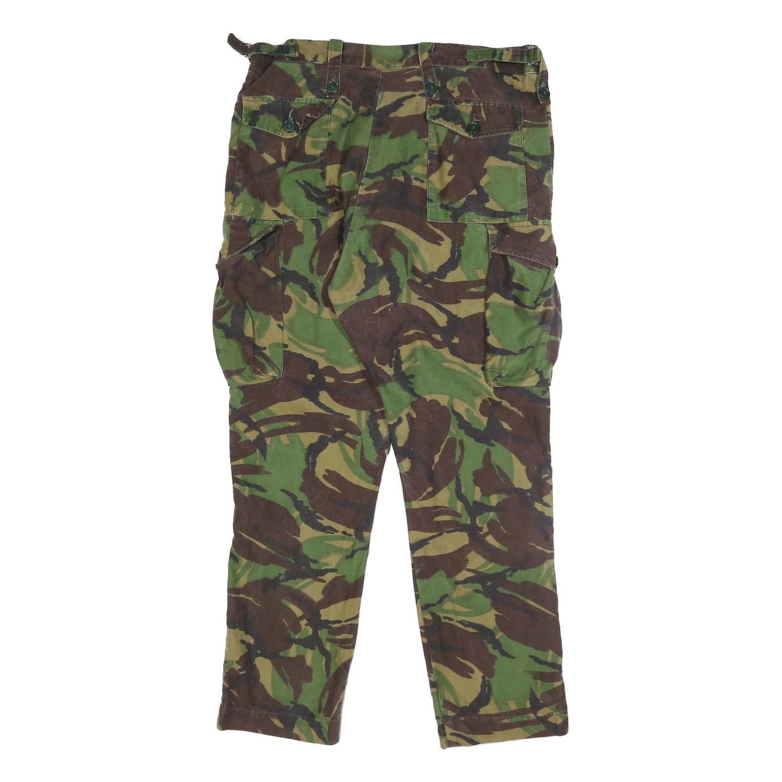 SUPERCRAFT GARMENTS Mens Cotton Blend Slim Camouflage Cargo Trousers W32 L29