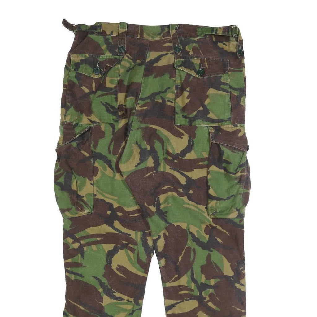 SUPERCRAFT GARMENTS Mens Cotton Blend Slim Camouflage Cargo Trousers W32 L29