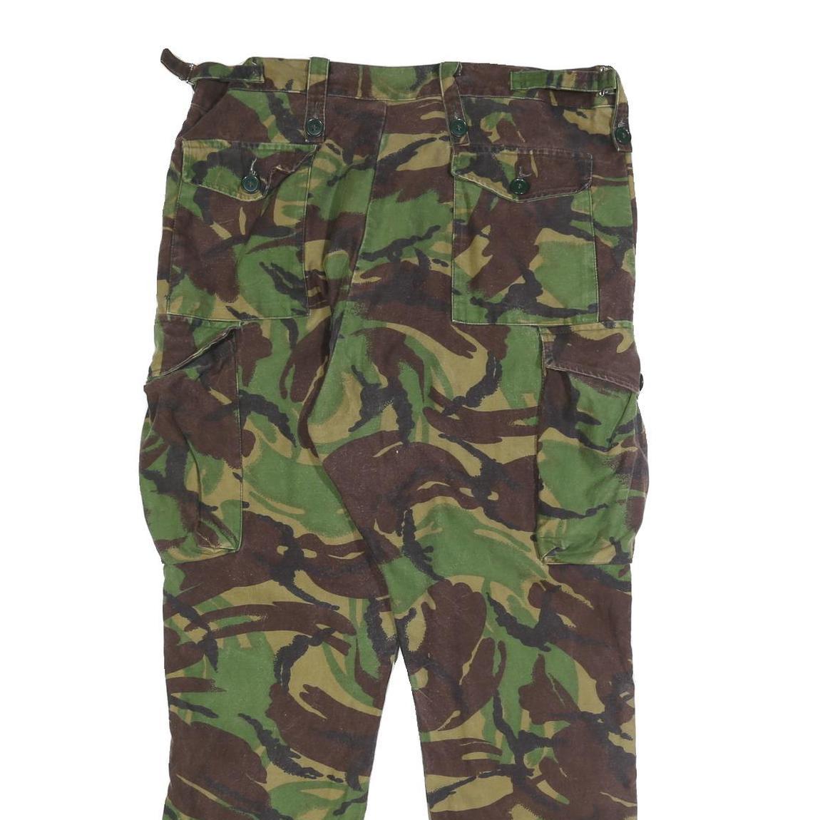 SUPERCRAFT GARMENTS Mens Cotton Blend Slim Camouflage Cargo Trousers W32 L29