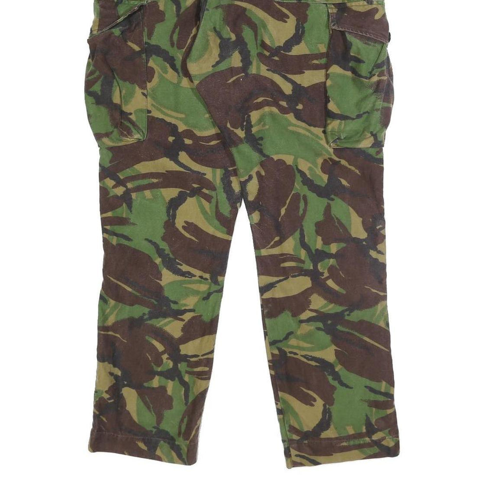 SUPERCRAFT GARMENTS Mens Cotton Blend Slim Camouflage Cargo Trousers W32 L29