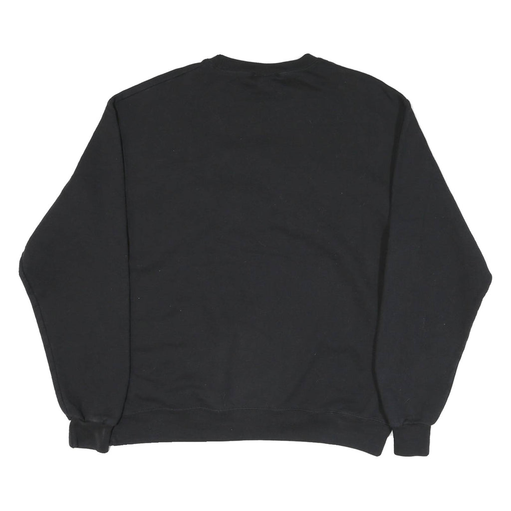 CHAMPION Mens Black UCCS Crew Neck L Cotton Blend Sweatshirt Pullover