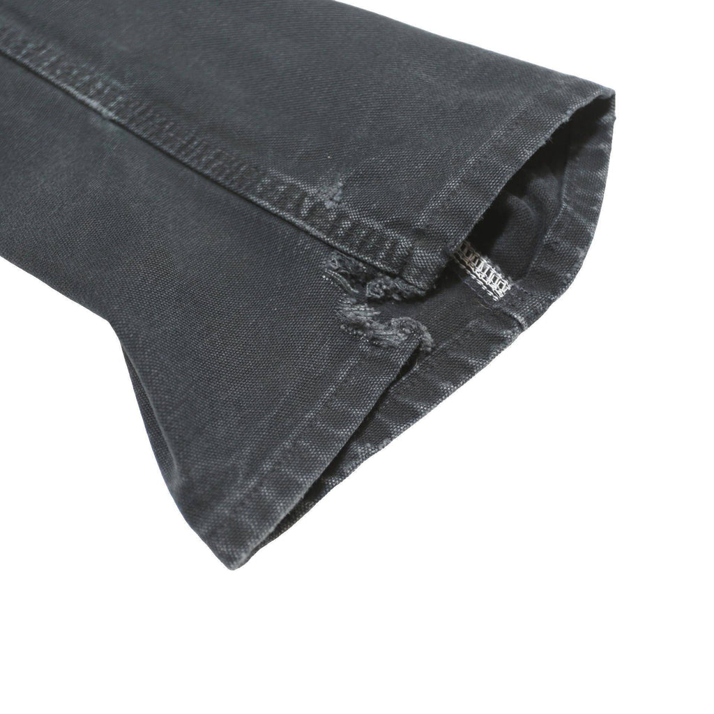 CARHARTT Mens Cotton Canvas Black Loose Fit Straight Workwear Trousers W32 L30