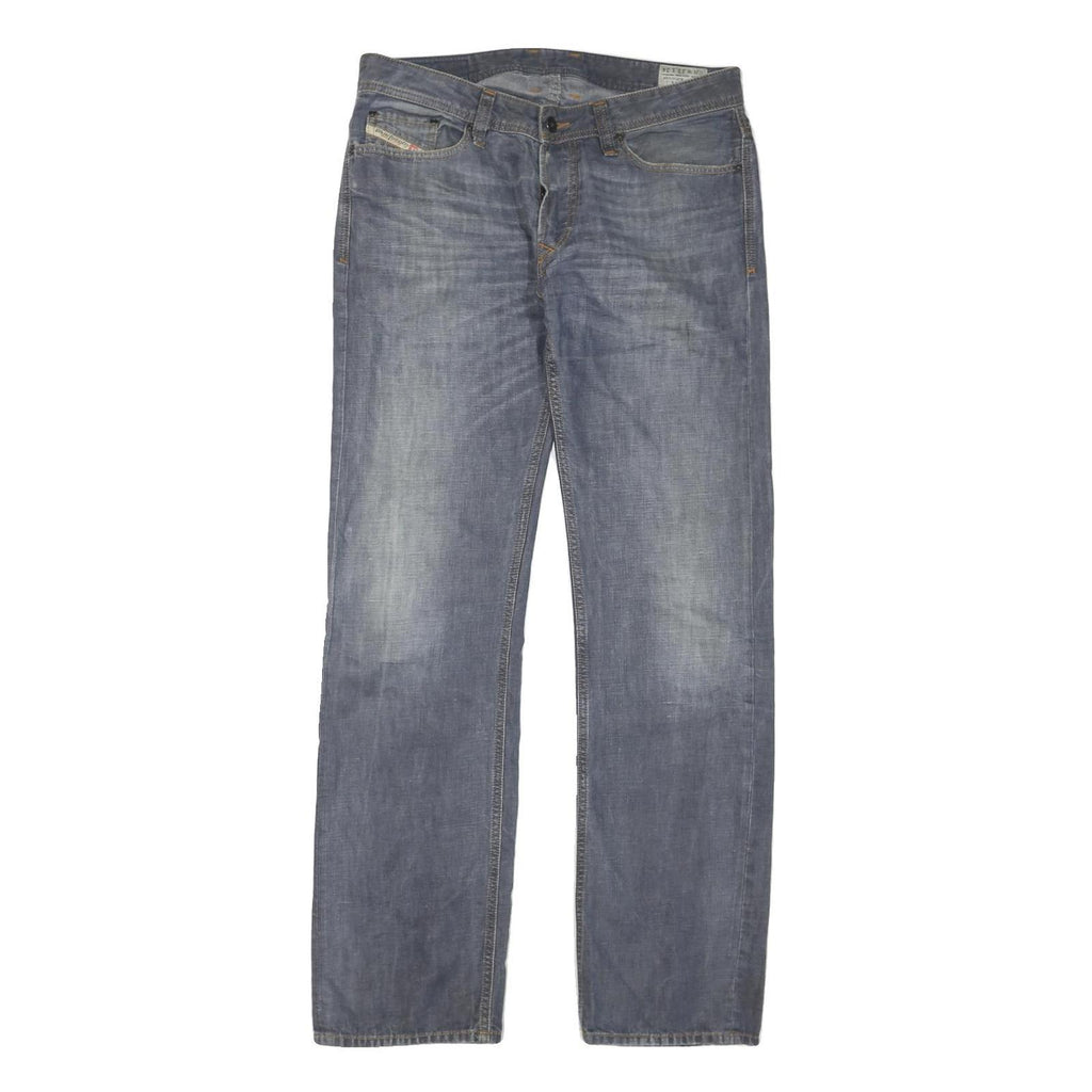 DICKIES Mens Regular Fit Denim Blue Jeans W36 L34 Button Closure Classic Style