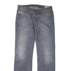 DICKIES Mens Regular Fit Denim Blue Jeans W36 L34 Button Closure Classic Style