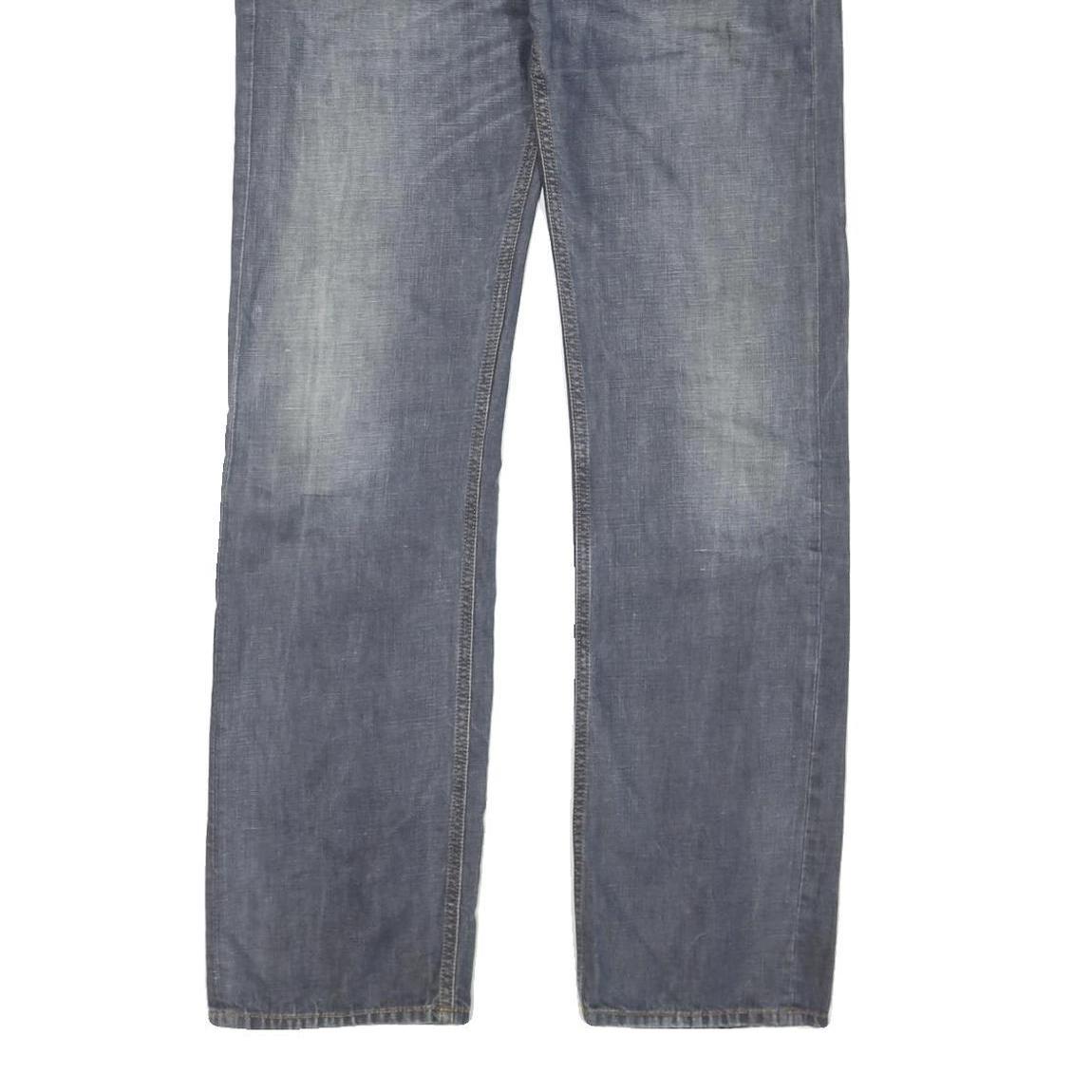 DICKIES Mens Regular Fit Denim Blue Jeans W36 L34 Button Closure Classic Style