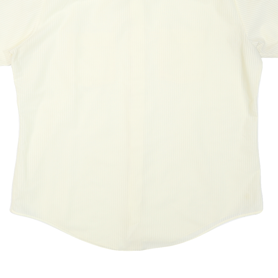 KOOL KNIT Mens Cream & Beige Shirt L Short Sleeve Button Front Casual