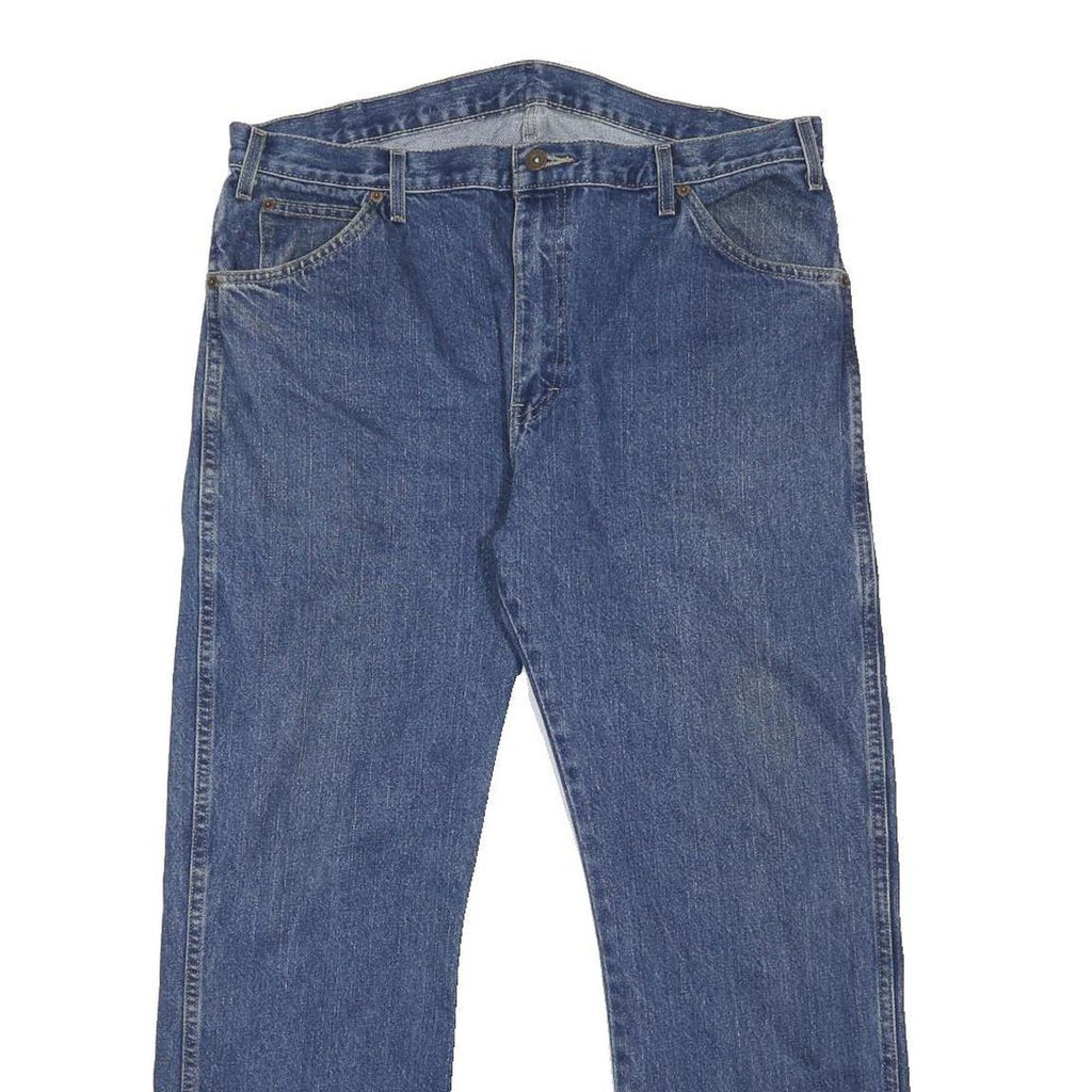 DICKIES Mens Jeans Blue Regular Straight Denim Medium W36 L30 Workwear