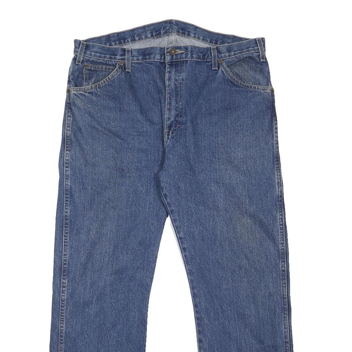 DICKIES Mens Jeans Blue Regular Straight Denim Medium W36 L30 Workwear