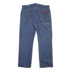DICKIES Mens Jeans Blue Regular Straight Denim Medium W36 L30 Workwear