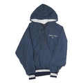 HARVARD CLOTHING Mens Navy Blue Captain Andi 96 Zip Hooded Polyester Jacket M