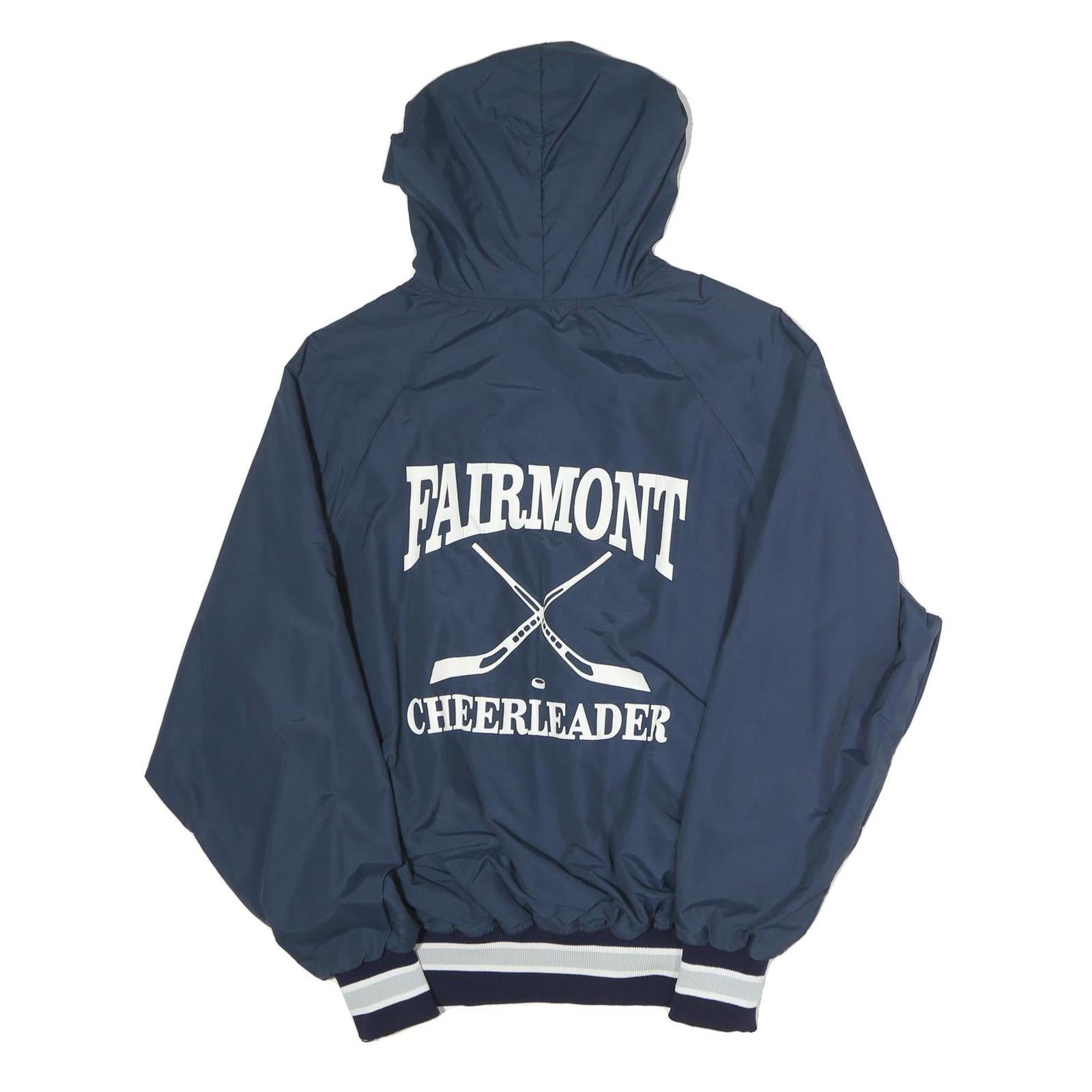 HARVARD CLOTHING Mens Navy Blue Captain Andi 96 Zip Hooded Polyester Jacket M