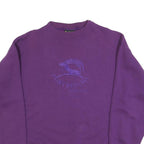 US BULL Womens Purple Crew Neck L Sweatshirt Cotton Blend Comfortable Casual