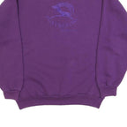 US BULL Womens Purple Crew Neck L Sweatshirt Cotton Blend Comfortable Casual