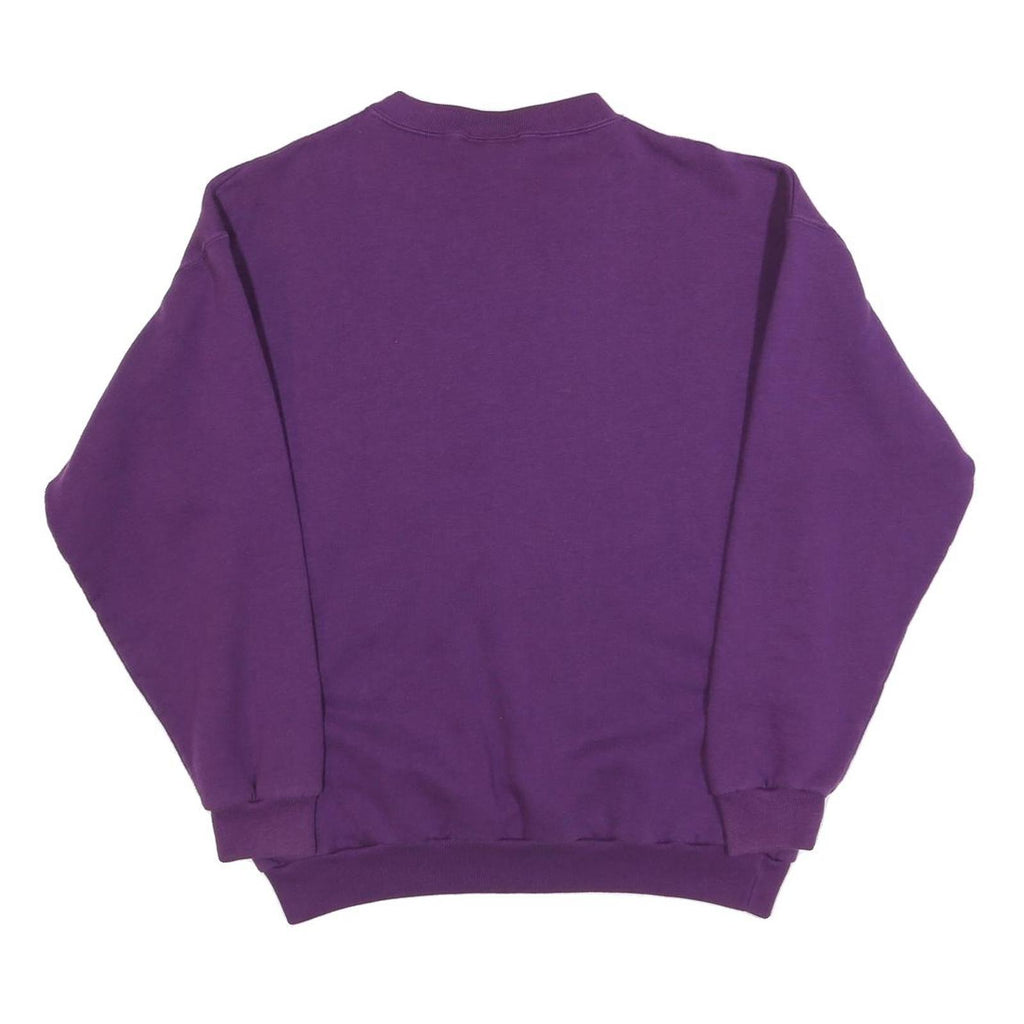 US BULL Womens Purple Crew Neck L Sweatshirt Cotton Blend Comfortable Casual