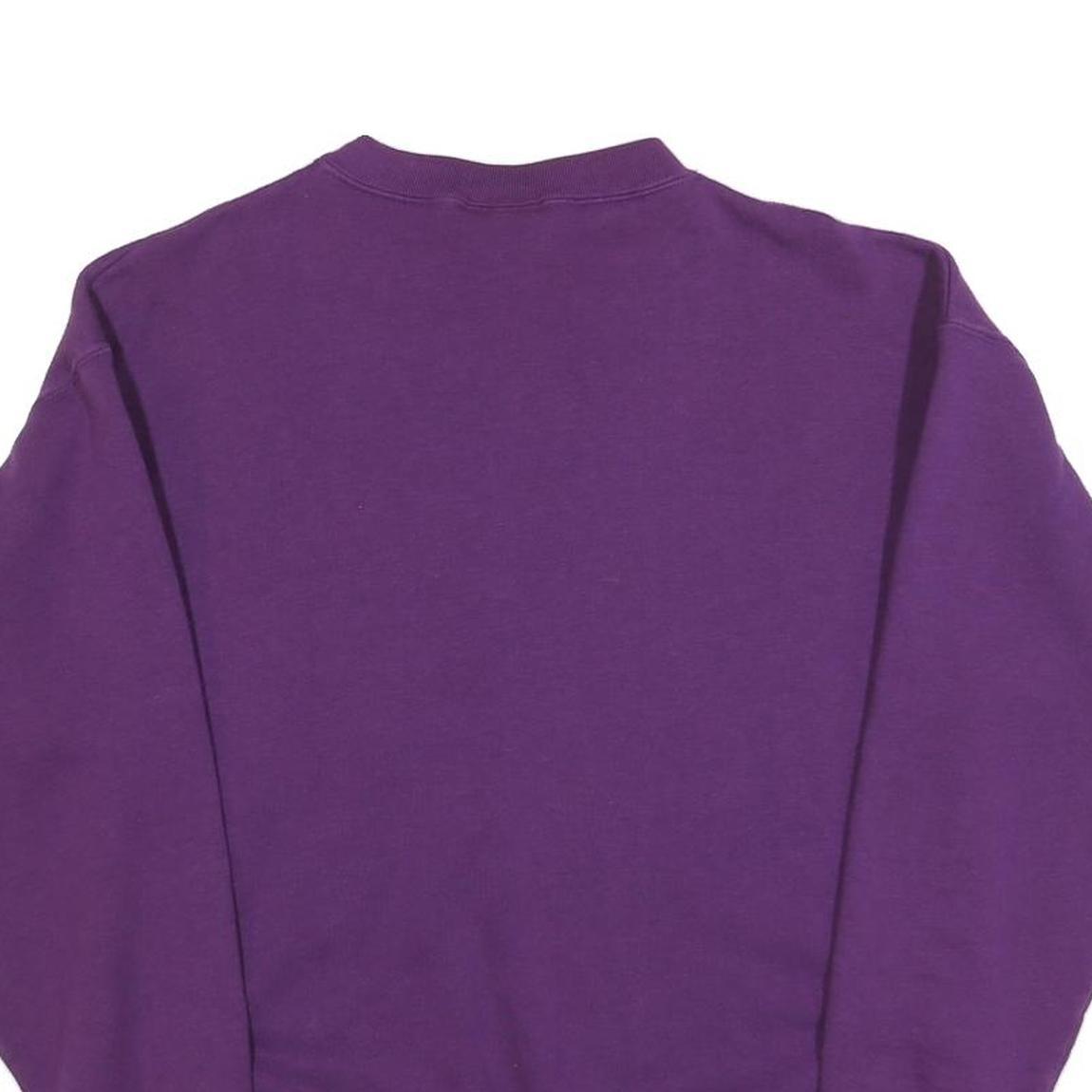 US BULL Womens Purple Crew Neck L Sweatshirt Cotton Blend Comfortable Casual