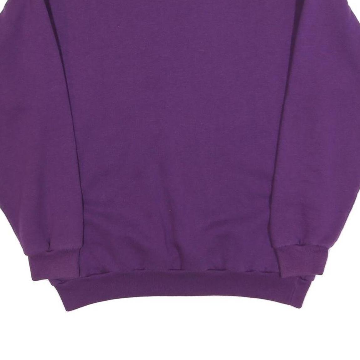 US BULL Womens Purple Crew Neck L Sweatshirt Cotton Blend Comfortable Casual