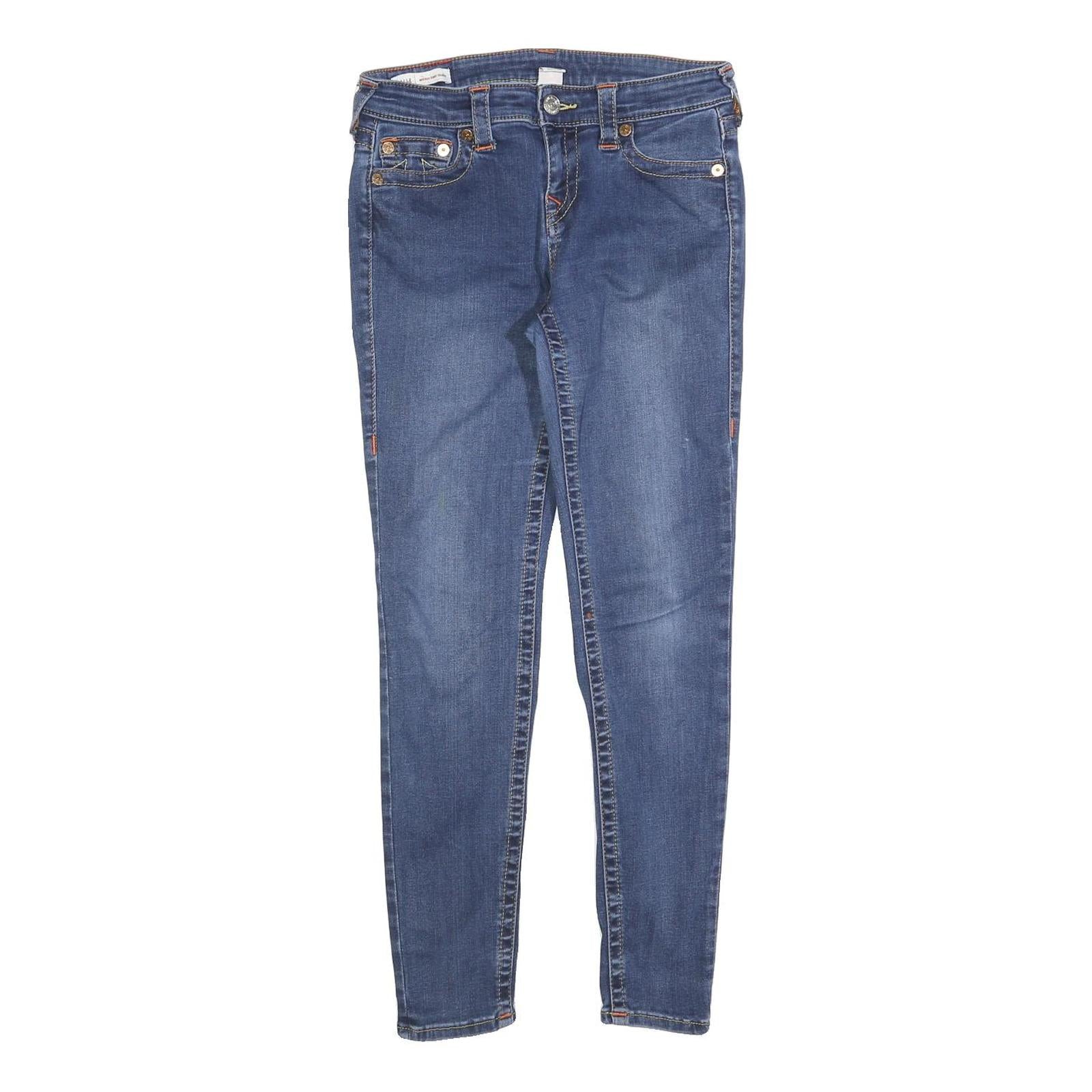 TRUE RELIGION Womens Jeans Blue Slim Skinny Denim Medium Wash W29 L28 Stylish