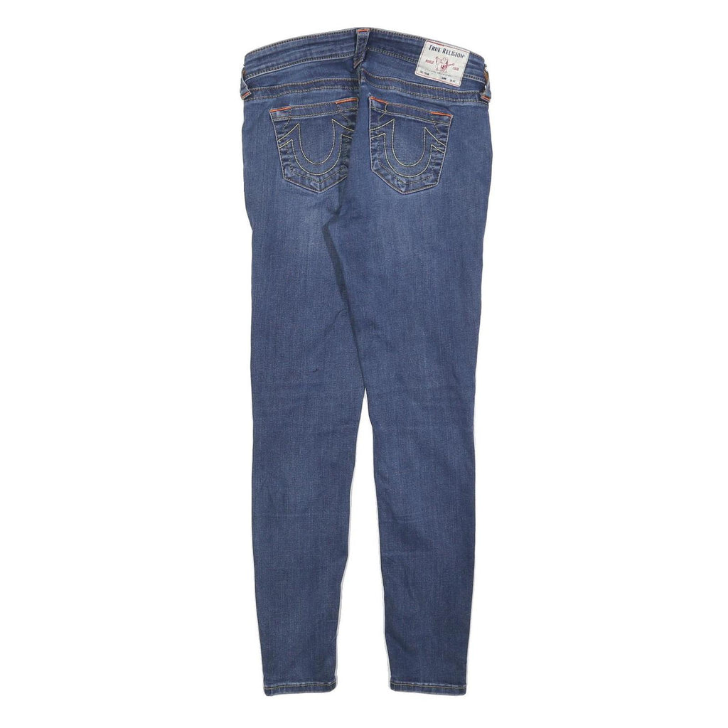 TRUE RELIGION Womens Jeans Blue Slim Skinny Denim Medium Wash W29 L28 Stylish