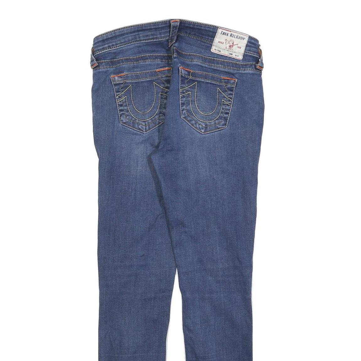 TRUE RELIGION Womens Jeans Blue Slim Skinny Denim Medium Wash W29 L28 Stylish