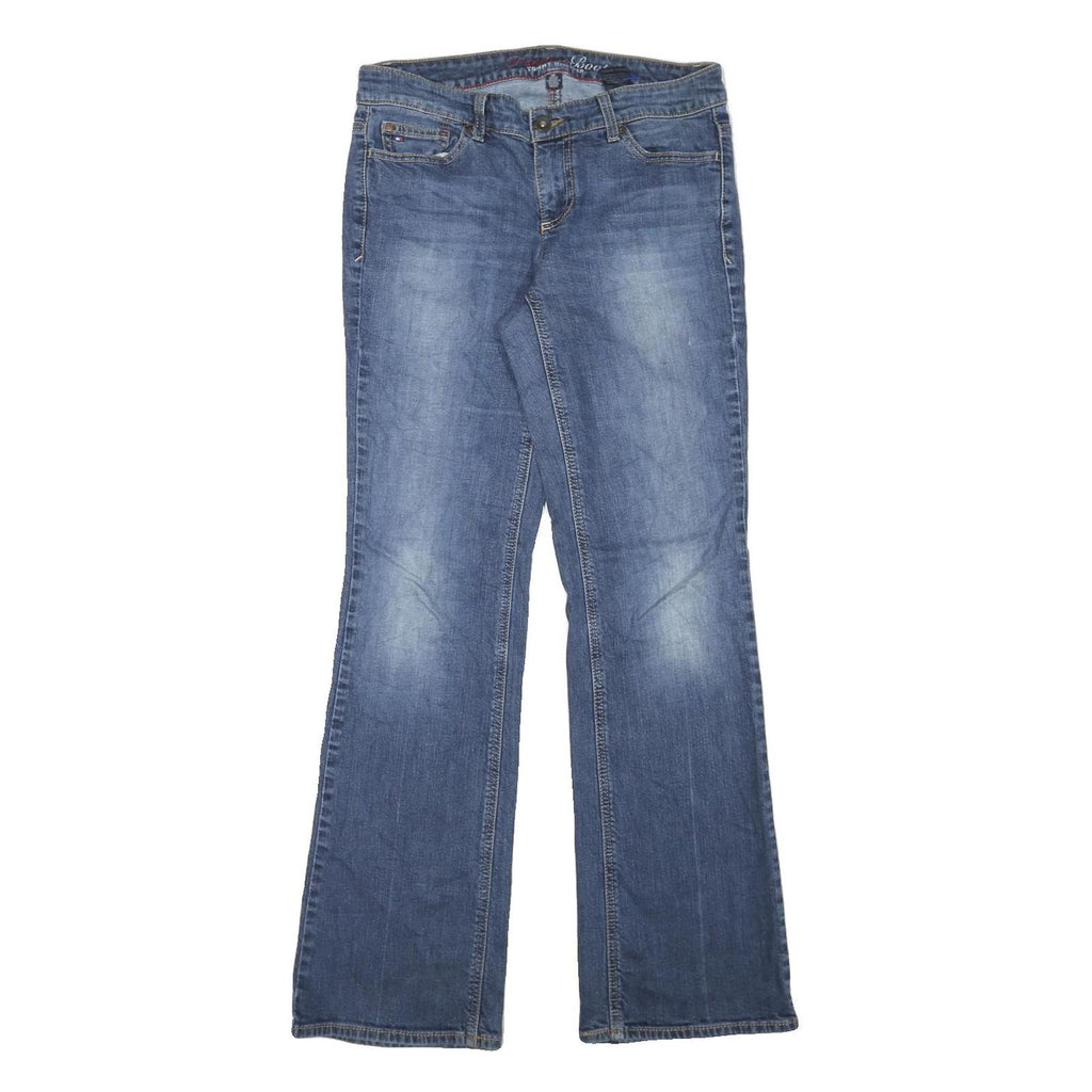 TOMMY HILFIGER Womens Regular Fit Flared Denim Jeans Blue W32 L32 Stylish