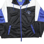 BAROUDEURS Womens Blue & Black White Hooded Zip Jacket L Polyester Sportswear