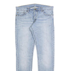 CARHARTT Mens Slim Light Blue Jeans Denim W31 L32 Button Closure Casual Wear
