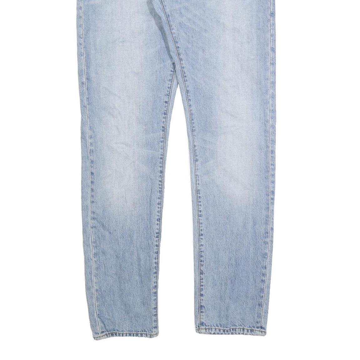 CARHARTT Mens Slim Light Blue Jeans Denim W31 L32 Button Closure Casual Wear