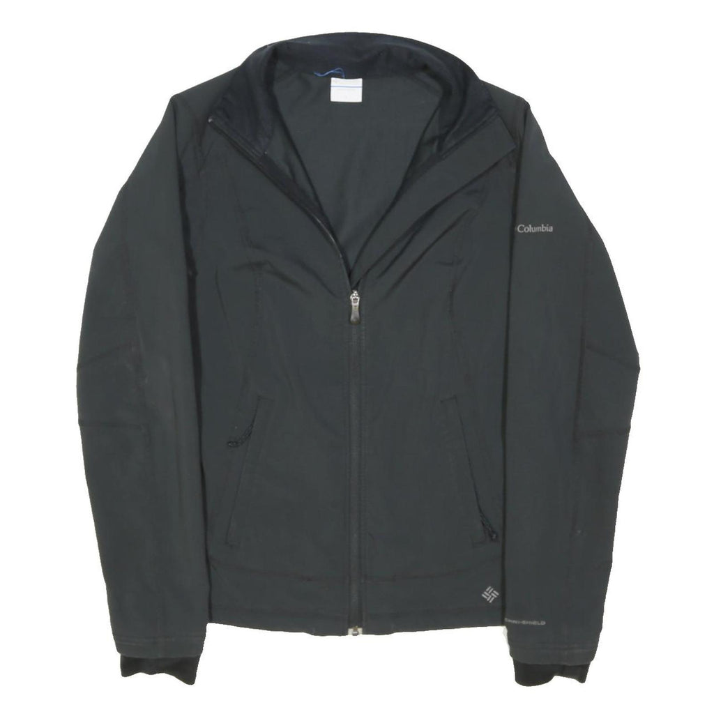COLUMBIA Womens Black Jacket S Polyester Blend Zip Outdoor Light Warm