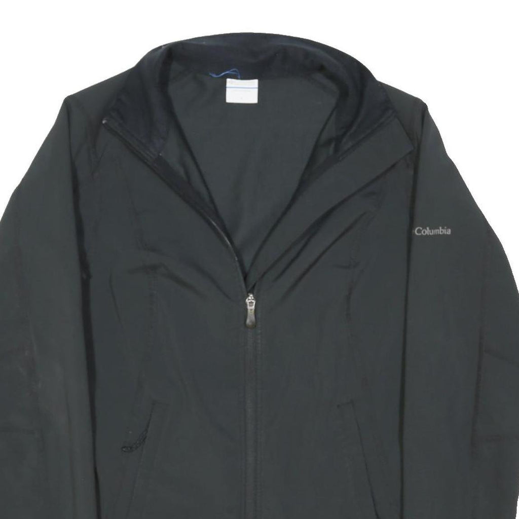 COLUMBIA Womens Black Jacket S Polyester Blend Zip Outdoor Light Warm