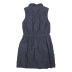 TOMMY HILFIGER Womens Blue Denim Sleeveless Day Dress Cotton Blend L Casual