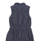 TOMMY HILFIGER Womens Blue Denim Sleeveless Day Dress Cotton Blend L Casual