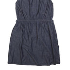 TOMMY HILFIGER Womens Blue Denim Sleeveless Day Dress Cotton Blend L Casual