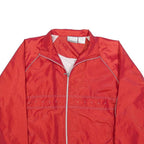 EAST WEST Womens Red Zip Nylon Jacket L Casual Lightweight Outerwear