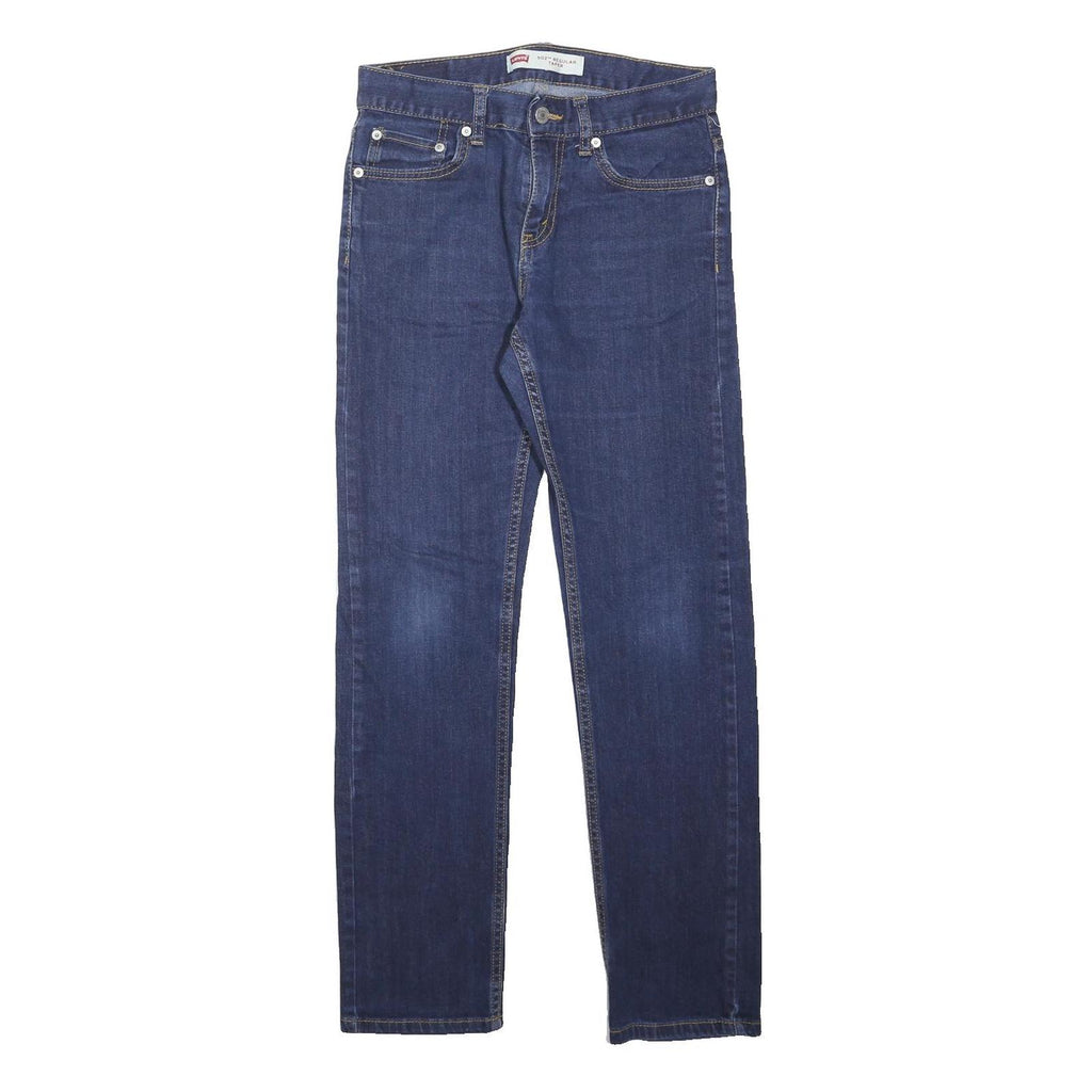 LEVI'S 502 Mens Jeans Blue Slim Straight Denim Medium W28 L29 Zip Closure