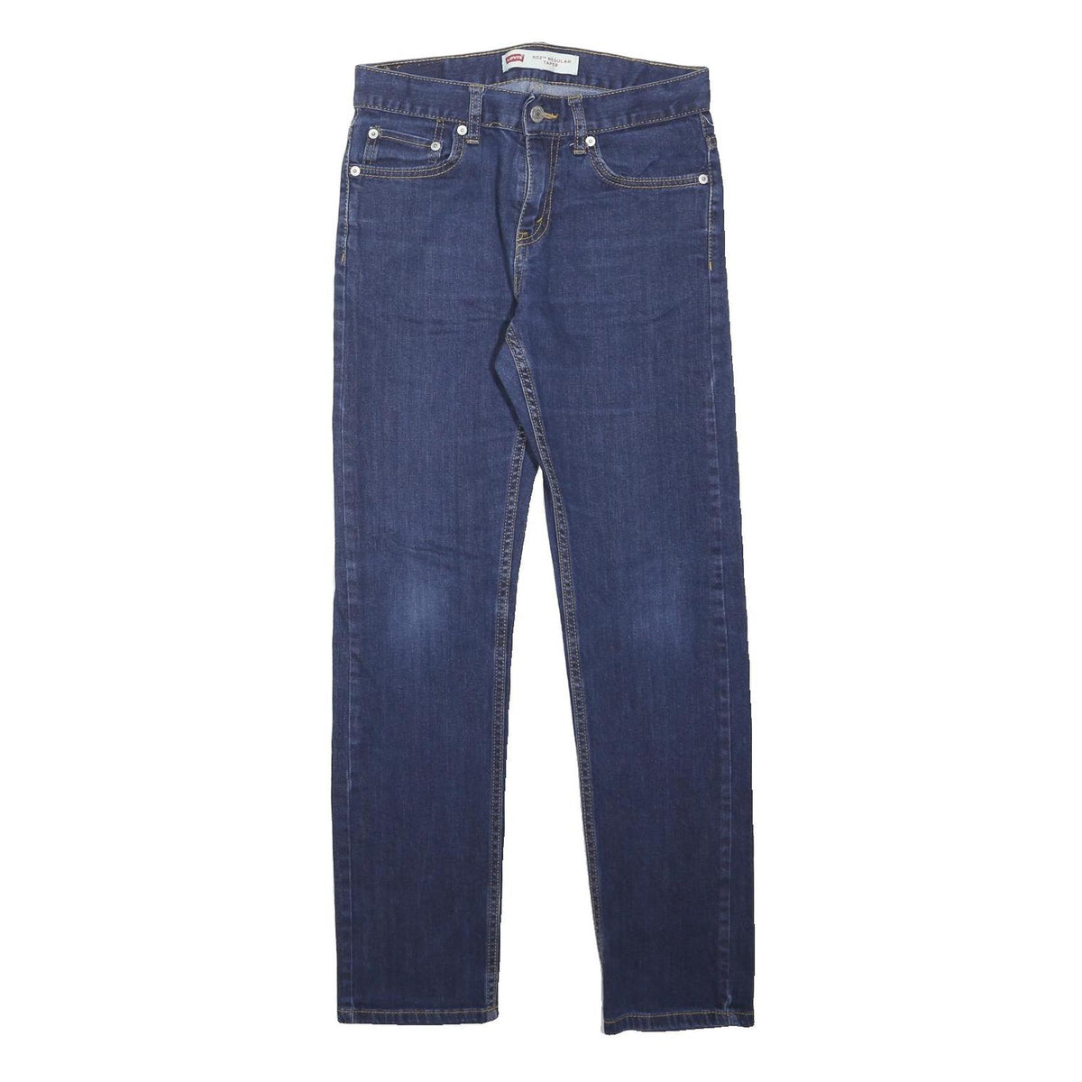 LEVI'S 502 Mens Jeans Blue Slim Straight Denim Medium W28 L29 Zip Closure