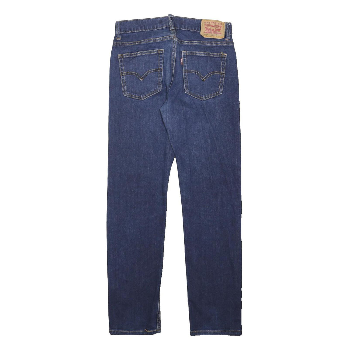 LEVI'S 502 Mens Jeans Blue Slim Straight Denim Medium W28 L29 Zip Closure
