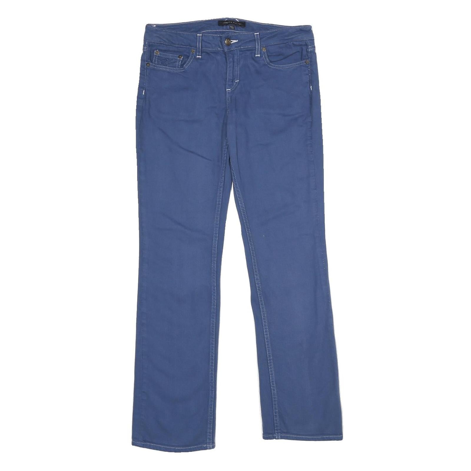 TOMMY HILFIGER Womens Jeans Blue Regular Straight Denim Rinse W29 L32