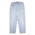 CARHARTT Blanket Lined Mens Relaxed Light Blue Denim Jeans W34 L30 Workwear