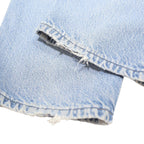 CARHARTT Blanket Lined Mens Relaxed Light Blue Denim Jeans W34 L30 Workwear