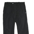 REEBOK Womens Black Polyester Regular Fit Straight Leg Trousers W36 L29 Sports