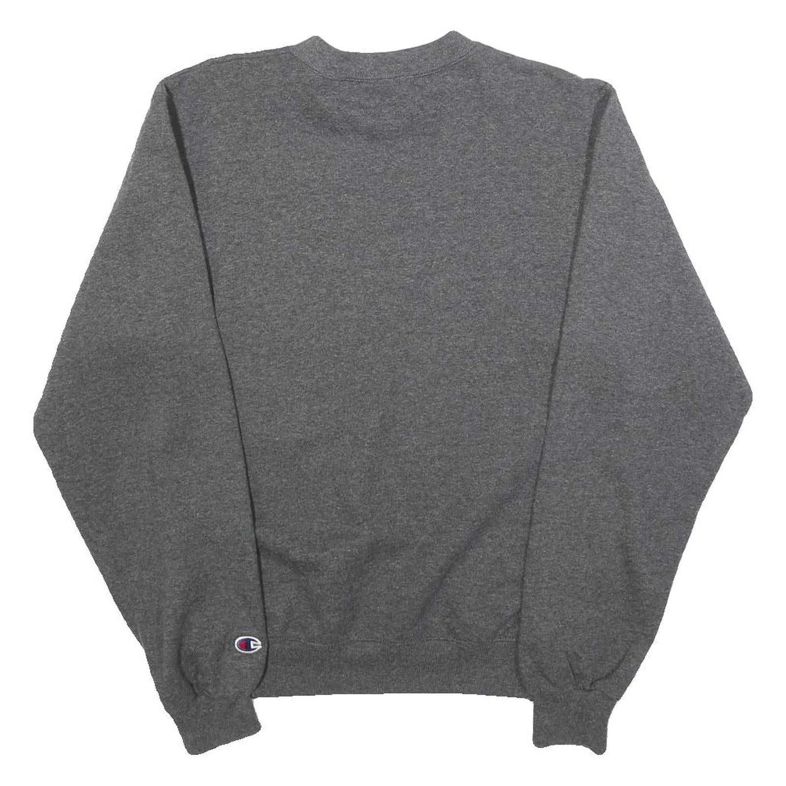 CHAMPION Mens Grey Lipscomb Crew Neck XS Cotton Blend Sweatshirt Pullover