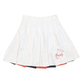 GD Womens White & Red Pleated Short Polyester Blend Skirt XS Cheerleader Style