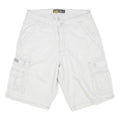 LEE Mens White Cargo Cotton Blend Shorts M W30 Casual Utility Pocketed