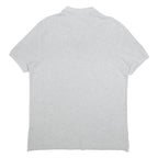 NIKE Mens Grey Short Sleeve Plain Polo Shirt XL Cotton Casual Sportswear